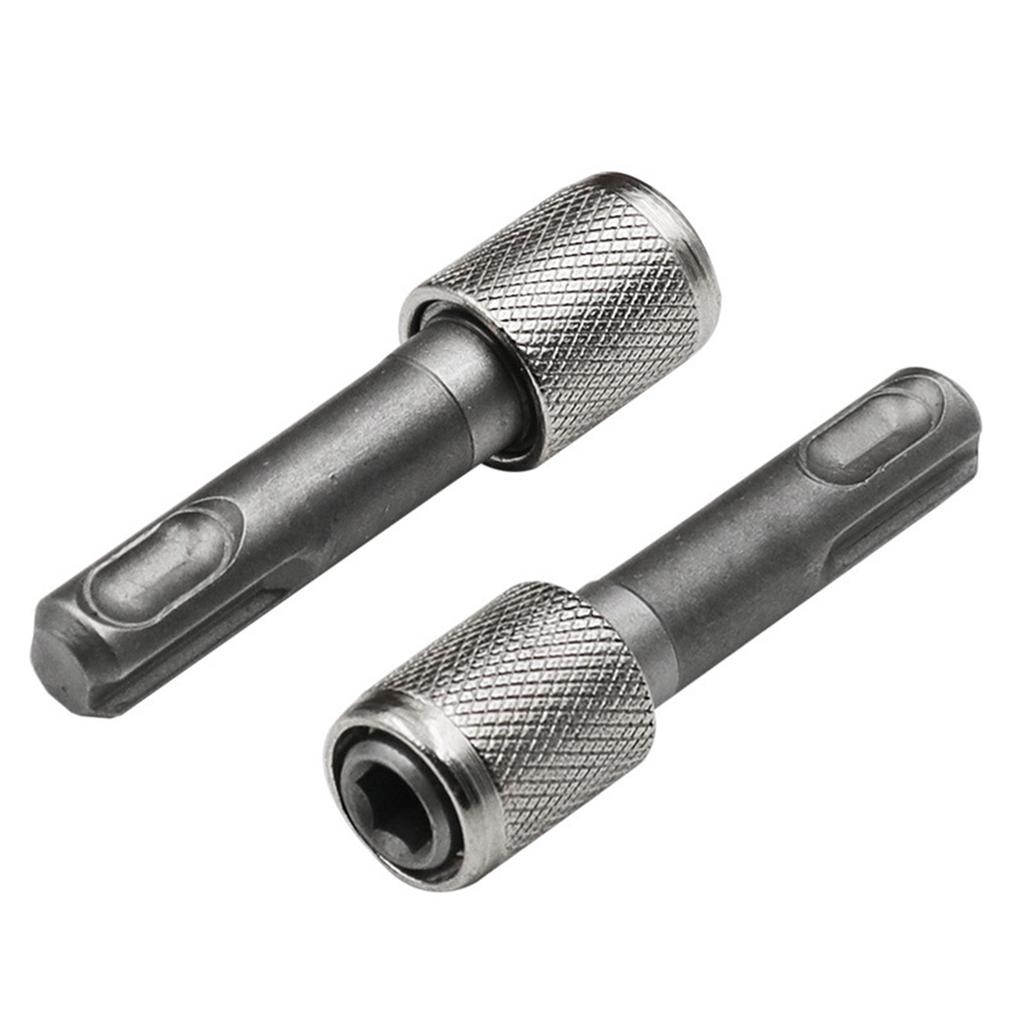 Convert To 1/4 Hex Shank Adapter Hexagonal Converter Electric Hammer Power Screwdriver Bit Holder Socket Impact Driver