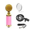 Super Loud Color BM-5000 Condenser Microphone for Streaming, Mobile, PC, Live Broadcasts, and Singing.