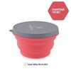 Large Capacity Outdoor Silicone Folding Kettle for Open Flame Boiling - Ideal Camping Cookware & Tableware