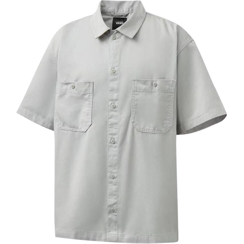 

Vans Larkspur Solid Workwear Polo Casual Plain Short Sleeve Shirt Men shirts VN000TAAKAQ S
