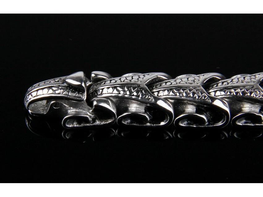 Korean Style Trendy Dragon Bone Stainless Steel Men's Titanium Bracelet