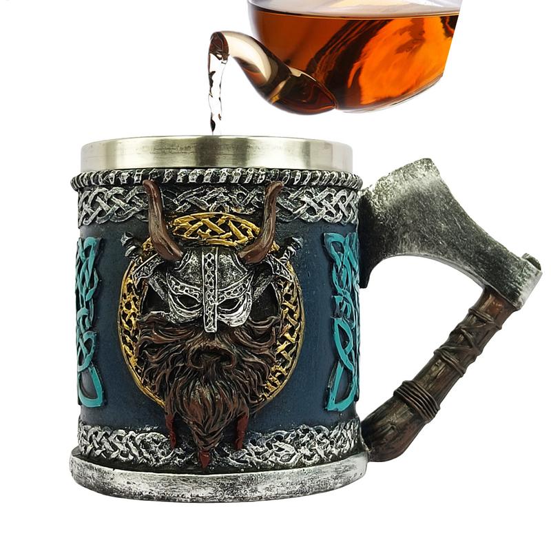 450ml Viking Style Beer Mug Drinking Gothic Coffee Cup Bar Drinking Coffee Cup Large Capcity Beer Mug Gothic Beer Mug Tea Mug