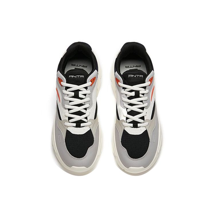 Anta Lifestyle Series Low-Top Casual Shoes Men Sneakers Black Gray 112148860-4