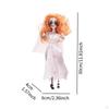 Halloween Hanging Zombie Girl Doll Figure Unique with Light Dress Decoration Ornament