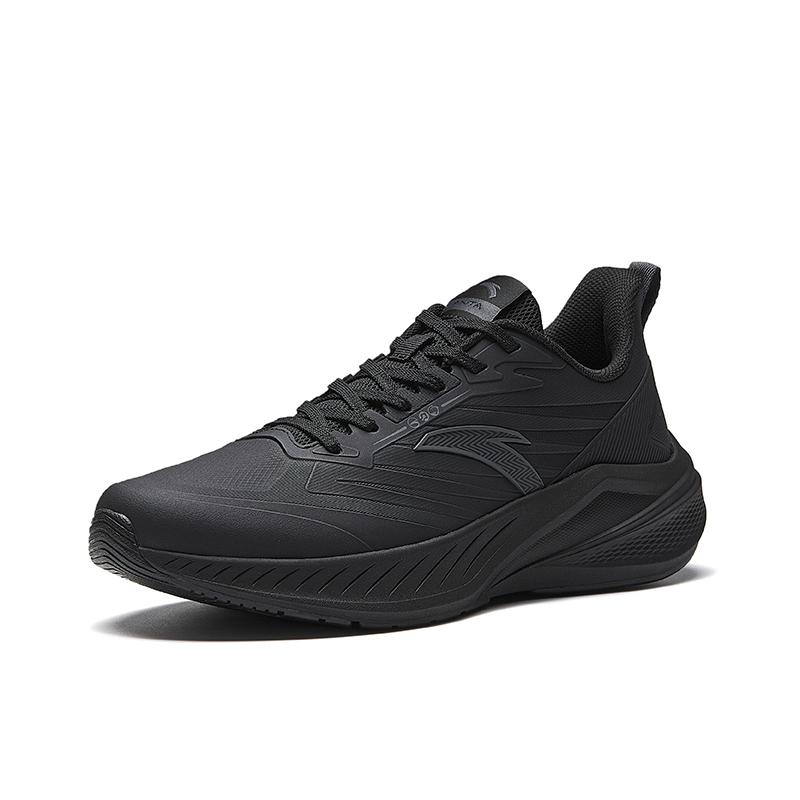 Anta Ling Feng Yun Ji Outdoor Sports Fashion Support Rebound Low Top Casual Running Shoes Men Sneaker Basic-Black Castle-Gray 912545501-4