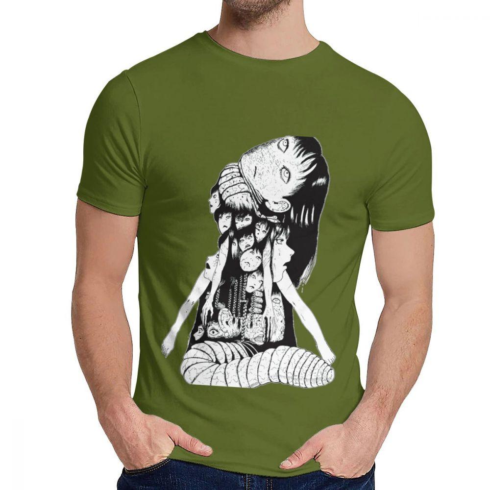 Soft Tomie Japenese Scare Junji Itou T Shirt Man S Retro Style Soft Cotton Classic Round