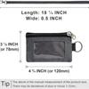 Badge Holder With Id Window Small Wallet Waterproof Anti-Theft Travel Keychain Wallet Men Women Slim Zip Card Lanyard Wallet