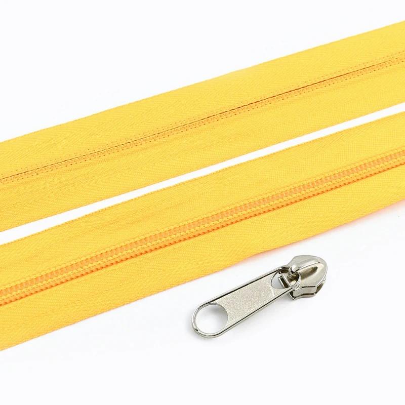 Meetee 3-10M 5# Nylon Zippers with Slider Clothing Zip Heads Puller Repair Kit Bag Garment Replacement DIY Zipper Accessories