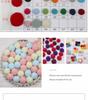 In Stock: High Elasticity Fluffy Polyester Hairball for DIY Handmade Clothing Accessories
