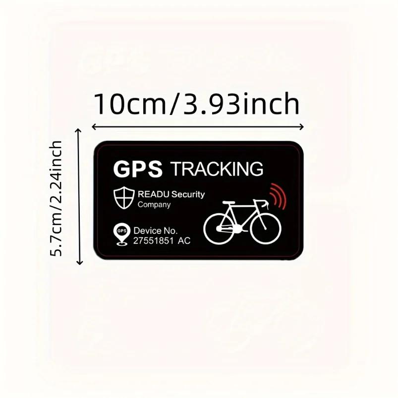 

1 шт. Велосипед Мотоцикл GPS Наклейка Скутер Антиугонная Предупреждающая Наклейка Отслеживание Светоотражающая Водонепроницаемая Наклейка Аксессуары для Велосипеда