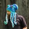 Adult Halloween Crochet Octopus Headgear - Funny Wool Yarn Hat