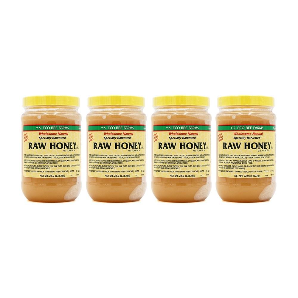 Farms Honey YS Eco Bee Raw YS Eco Bee Farm Raw Honey 623g 4 Packs