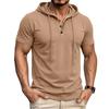 Herren Polohemden Kurzarm Mit Kapuze Klassische Passform Polohemden für Herren Stilvolle T-Shirts für Herren Übergroße T-Shirts für Herren