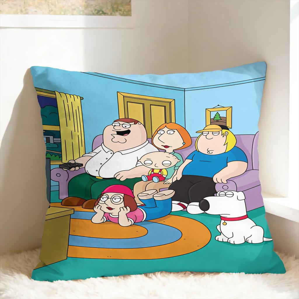 Pillow Cover F-Family Funny Guys Morden Pillow Case For Sofa Home Decor Pillowcases