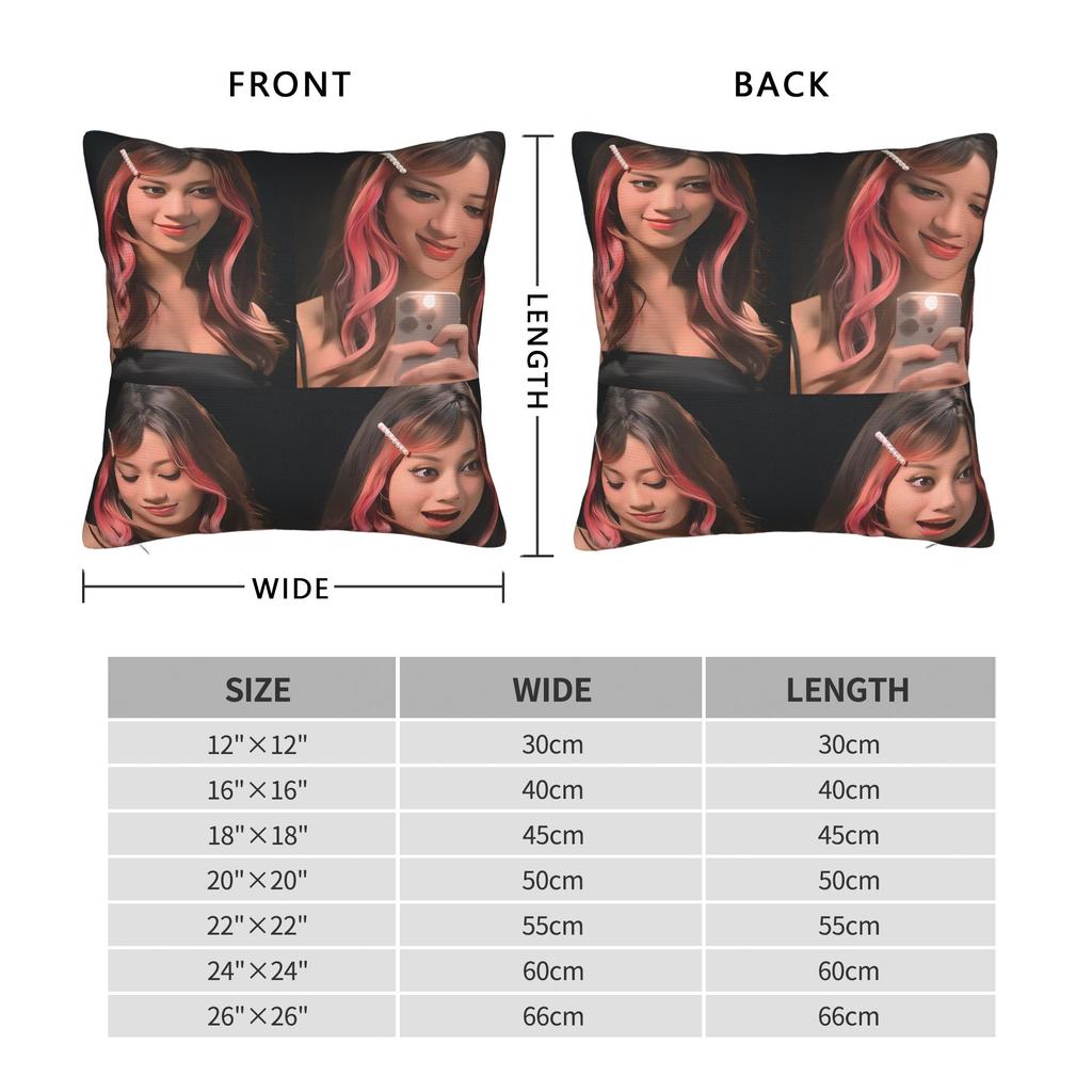 Katseye Kpop Music Girls Pillow Cover  Funny Pillow Case For Sofa Home Decoration Custom Cushion Cover Gift