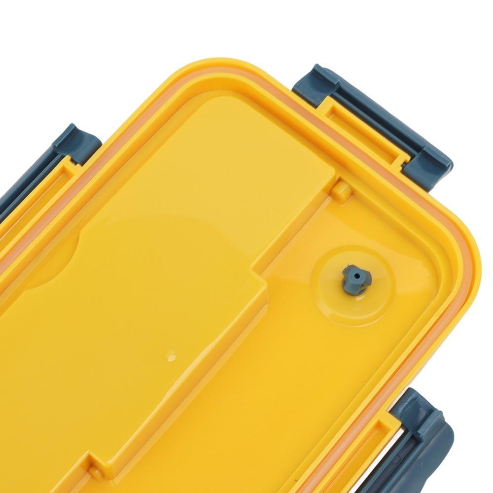 PP Lunch Storage Container 1000ml Thermal Lunch Box Practical Compartment Lunch Box  For Travel синий