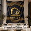 Custom Text Tapestry Brisbane Broncos Print Wall Tapestry Indoor Living Room Wall Decor