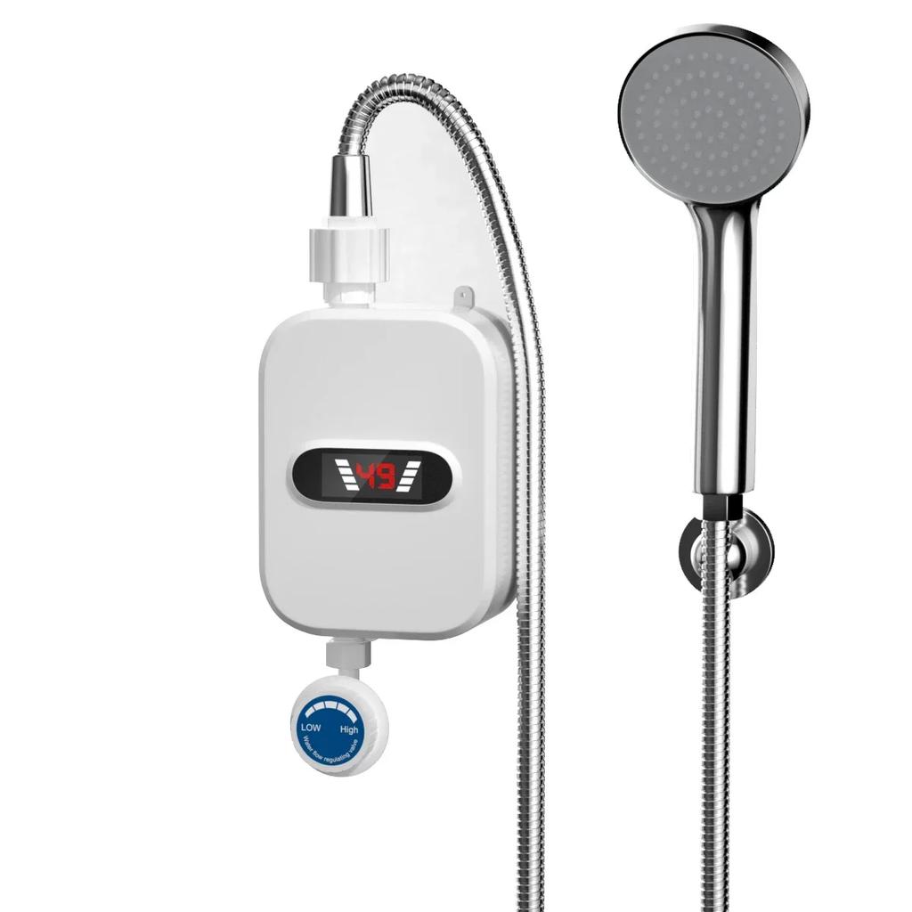 3500W Instant Electric Water Heater Mini Tankless 3s Fast Heating for Bathroom Shower Faucet Tap & Sink Set electric shower