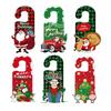 Christmas Door Hanger Decorations Set Holiday Party Door Handle Hanging Ornaments Festive Seasonal Indoor Outdoor Home Decor Accessories