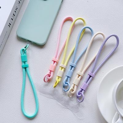 Portable Mobile Phone Universal Lanyard, Adjustable Wrist Short Lanyard, Fashionable Dopamine Multi-Functional Lanyard