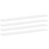 Wall Shelves 4 pcs High Gloss White 100 x 9 x 3 cm
