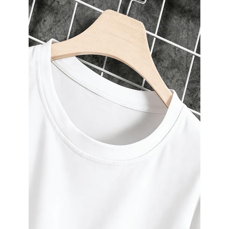 Men'S T-Shirt Featuring a Cartoon Dog And Autumn Leaves Design, Perfect for Everyday Use, Casual Outings, Weekend Fun, And Street Fashion