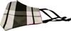 BYROCK Three Layer Cotton Cloth Face Mask (Black&White Check/Magenta) (Pack of 1) (SK004_01)