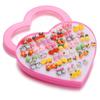 36 Pairs Non-allergenic Heart Box Earring Set - Fashionable, Non-repeating Designs for Women and Best Friends.