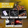 Bicicletta Elettrica Puluma Su8 Motore di Picco 1200W Ruote Grasse 20" Mountain Bike Elettrica per Adulti 52V 20Ah Doppio Freno Idraulico 7 Velocità Carico Massimo 150Kg