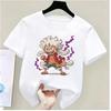Summer New Arrival One Piece Pattern Tshirt unisex anime print casual shortsleeved fashionable streetwear top Y2K style