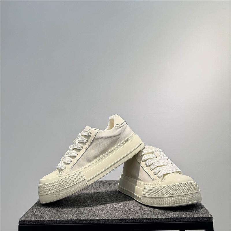Schuhe trendige Schuhe Stoffoberfläche atmungsaktive Board-Schuhe trendige Plateau-Schuhe niedrig geschnitten Schnürschuhe lässige Schuhe Fr.