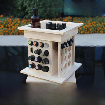 Scatola porta-oli essenziali in legno doTERRA - Espositore regalo multi-griglia per la casa.