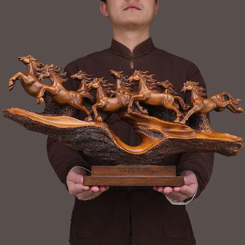 Bestseller Ma Dao Cheng Gong Pferdefigur - Perfekt für Foyer, Wohnzimmer, Weinschrank oder Büro; Ideales Einweihungs- oder Eröffnungsgeschenk.