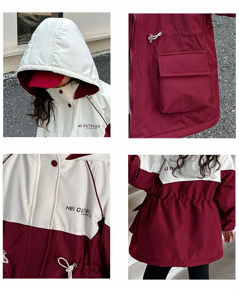 Boa Lining Fleece Fleece Mountain Cold Weather Faux Kids Height [BLZXIAN] Children's Clothing, Jacket, Lining, Parka, Windbreaker, Lining, Parka,