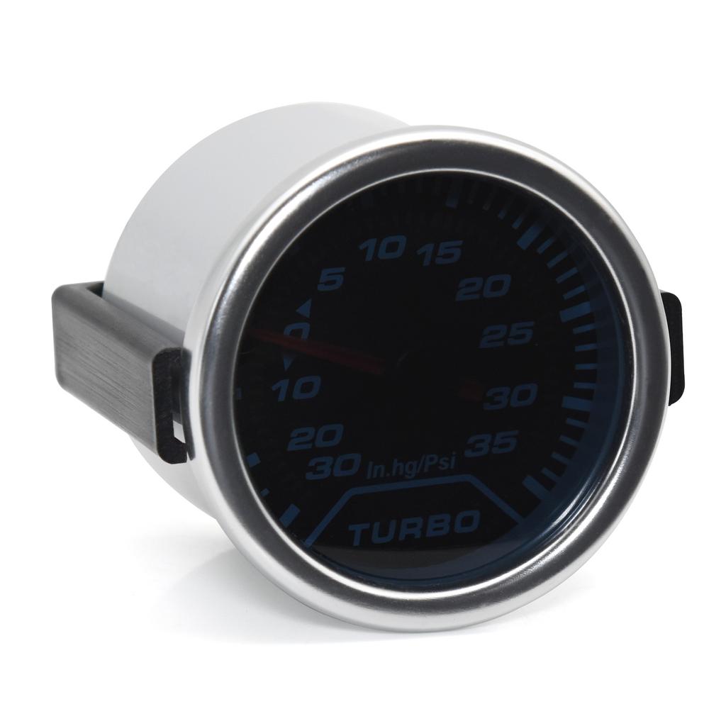 AD 52mm White Backlight Auto Car Turbo Boost Gauge -1~2 Bar Mechanics Turbin Pointer Vac Meter Accessories Turbo Pressure Gauge
