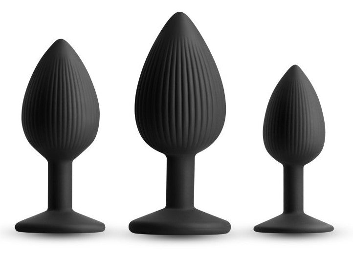 Lot de 3 Plugs Triple Ace Noirs - Renegade - Plugs Débutant & Kits