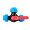 High-Flow Quick Connector Tee Valve, 32mm Pressure-Holding Ball Valve