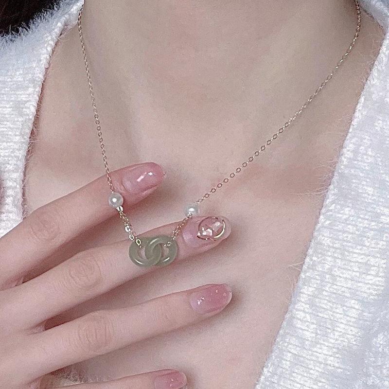 

Ожерелье Love Planet для женщин, Дизайн, Роскошная и милая цепочка на ключицу с бриллиантовым сердцем One Size