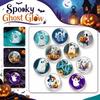 Ghost Refrigerator Magnets Set of 10 4cm Halloween Ghost Design for Home Office Haloween Decorations Haloween Decorations Accessories for Parties