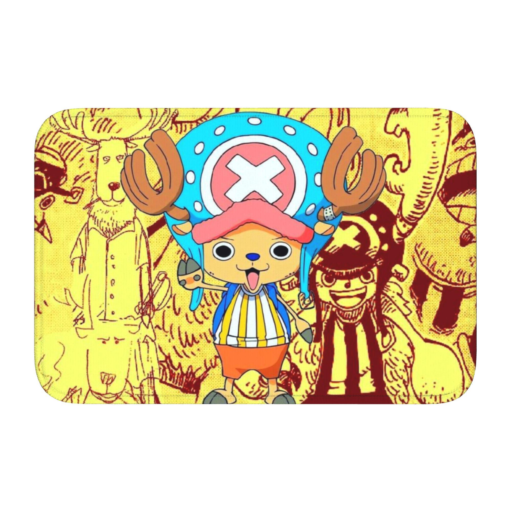 

Tony Tony Chopper Front Door Mat Anti-Slip Indoor Welcome Quick Dry One Piece Doormat Floor Bathroom Entrance Rug Carpet Footpad 60cm x 90cm