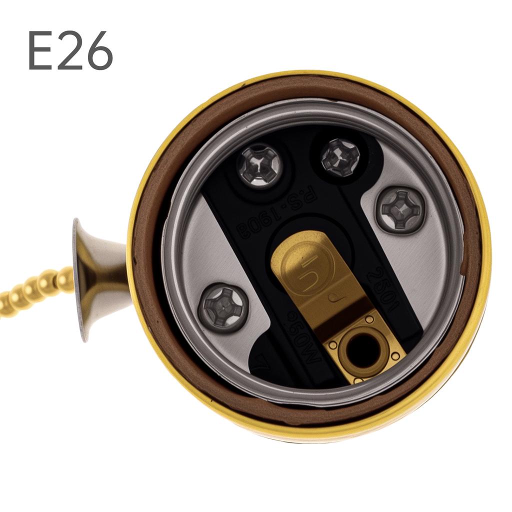 Vintage E26 E27 Zugschalter Lampenfassung Ersatz Schwerlast Glühbirnenfassung Einfache Installation Tisch Stehlampen Direkte Passform