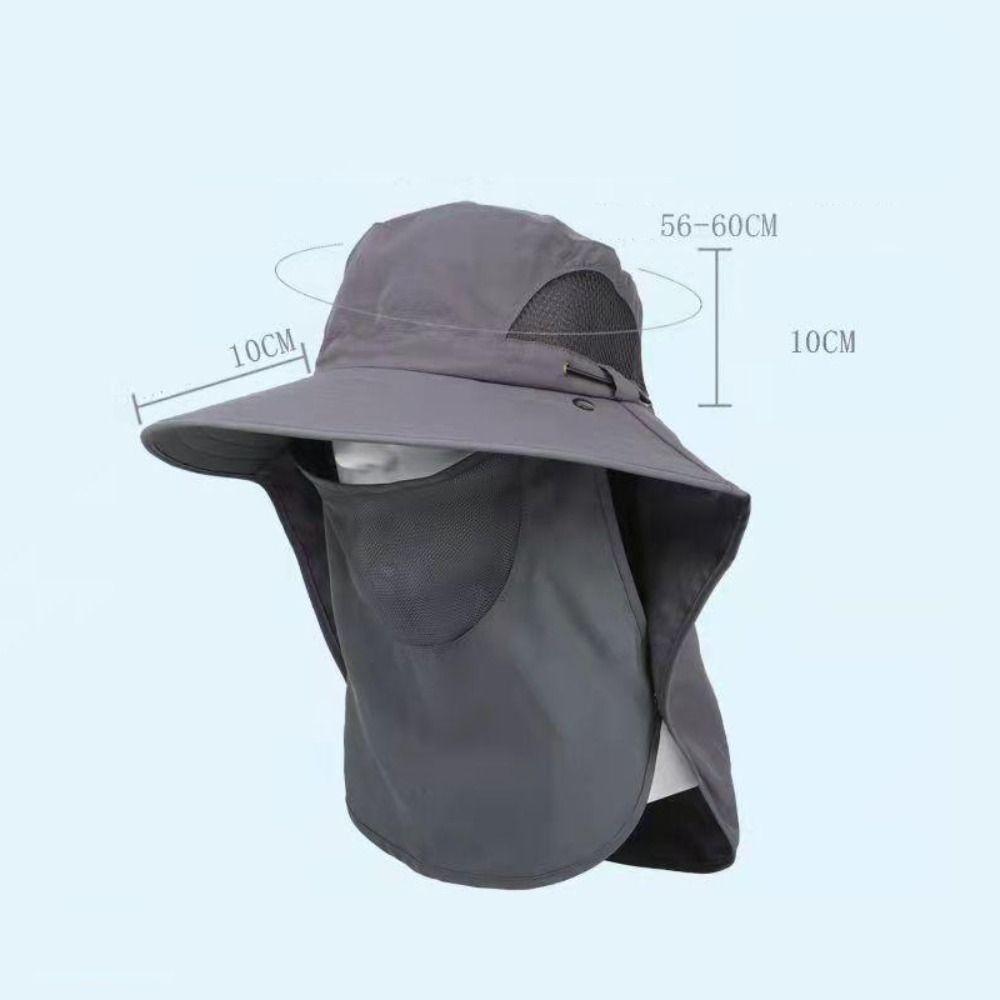 Neck Flap Fishing Hat Big Eave Sun Hats Fisherman Hat Bucket Hat  Hiking