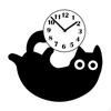 Acrylic Cat Design Silent Hanging Wall Clock Decorative Pendulum Ornament Suitable for Bedroom