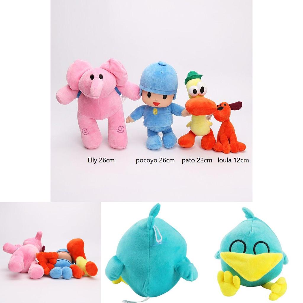 Adorable Pocoyo Elly Pato Loula Sleepy Bird Soft Plush Stuffed Figure Toy Doll Gift For Kids