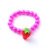 50Pcs/Pack Random Color Bracelet Cartoon Children Wooden Beads for Girl Birthday Party Favors Baby Shower Guest Gifts