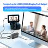 NK-L008 SDI-to-DP Video Converter with Loop-Through Output Driver-Free Supports SD/HD/3G-SDI Signals 1080p HD BNC-to-DP Display Adapter USB-Power