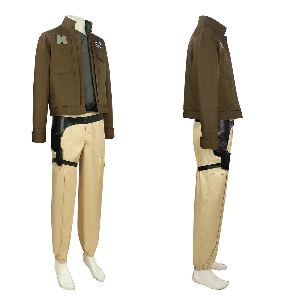 A Rogue One Star Wars Story Chirrut Imwe Cosplay Man Makeup Costume Party Suit