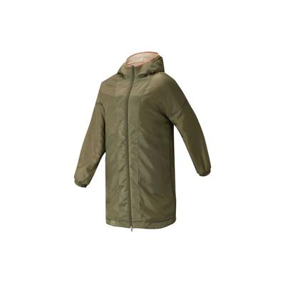 Reversible Long Hooded Jacket Women Outerwear Green H09696