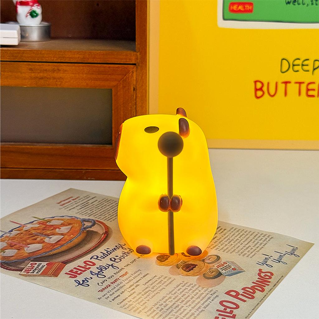 Cute Pet Capybara Night Light Cartoon Bedside Bedside Bedroom Light Cute Dimming Sleep Dimming Sleep Cute LED Bedroom