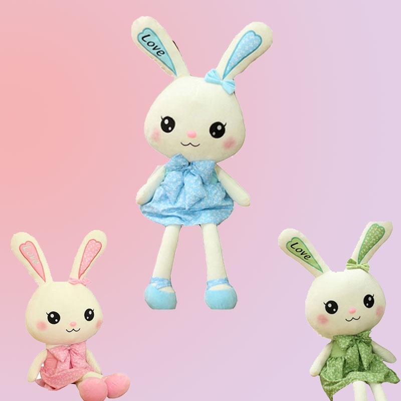 Cute Rabbit Plush Toy With Skirt Short Hair Stuffed Animal For Girls And Kids Gifts For Birthday And Holidays 30-100cm